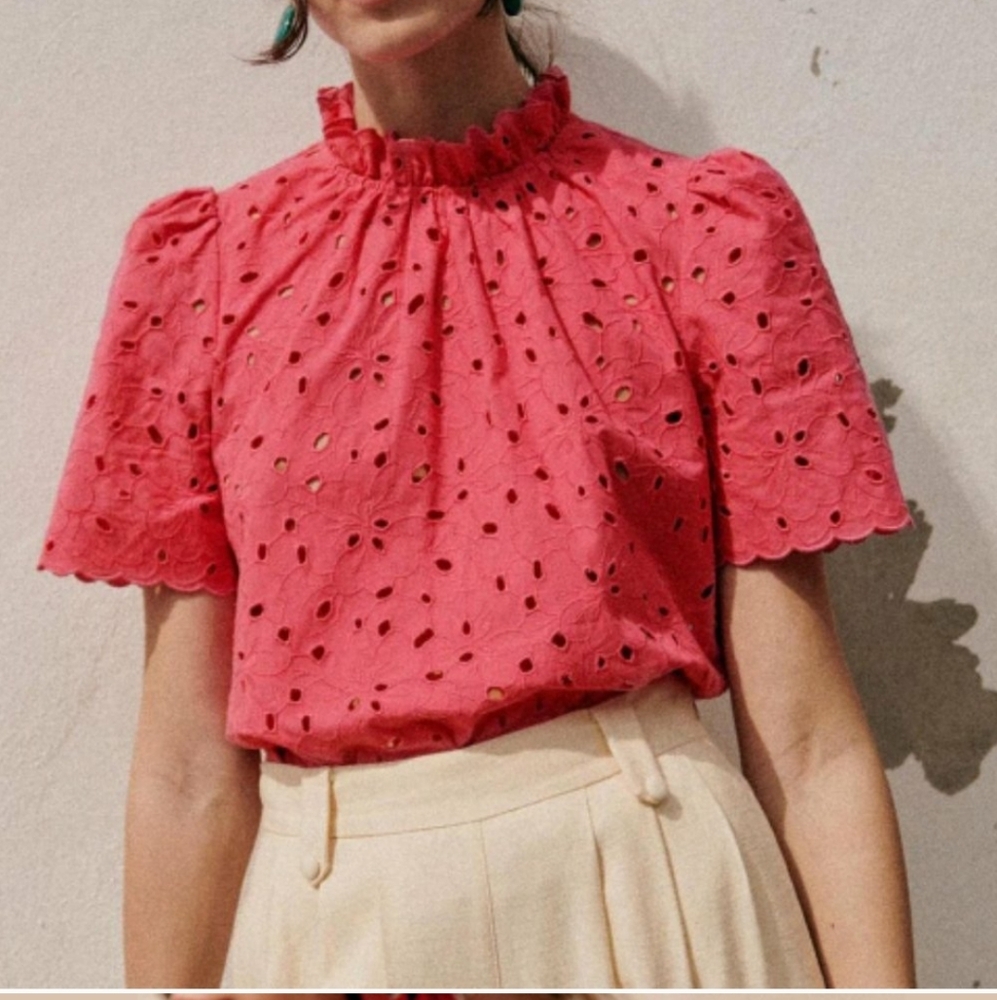 Sezane Louisah Blouse - Fuchsia Size 4/36